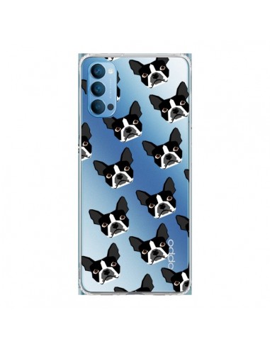 Coque Oppo Reno4 Pro 5G Chiens Boston Terrier Transparente - Pet Friendly