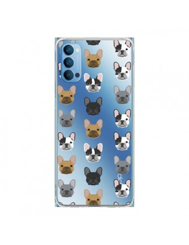 Coque Oppo Reno4 Pro 5G Chiens Bulldog Français Transparente - Pet Friendly