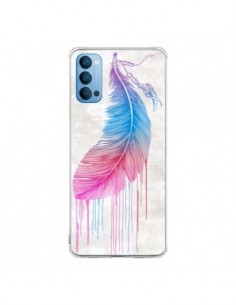 Coque Oppo Reno4 Pro 5G Plume arc-en-ciel - Rachel Caldwell