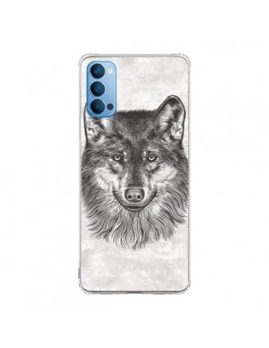 Coque Oppo Reno4 Pro 5G Loup Gris - Rachel Caldwell