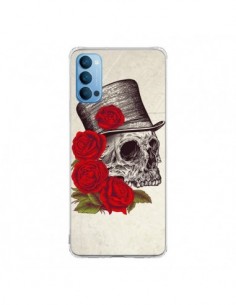 Coque Oppo Reno4 Pro 5G Gentleman Crane Tête de Mort -...