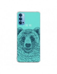 Coque Oppo Reno4 Pro 5G Bear Ours I like You - Rachel...