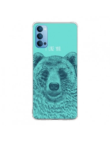 Coque Oppo Reno4 Pro 5G Bear Ours I like You - Rachel Caldwell