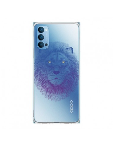 Coque Oppo Reno4 Pro 5G Lion Animal Transparente - Rachel Caldwell