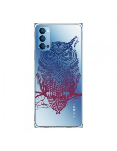 Coque Oppo Reno4 Pro 5G Hibou Chouette Owl Transparente - Rachel Caldwell