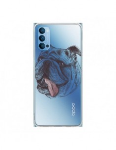 Coque Oppo Reno4 Pro 5G Chien Bulldog Dog Transparente -...