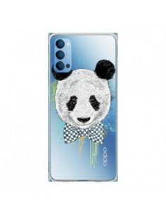Coque Oppo Reno4 Pro 5G Panda Noeud Papillon Transparente...