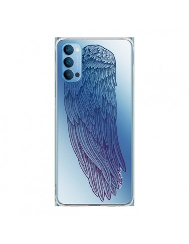Coque Oppo Reno4 Pro 5G Ailes d'Ange Angel Wings Transparente - Rachel Caldwell