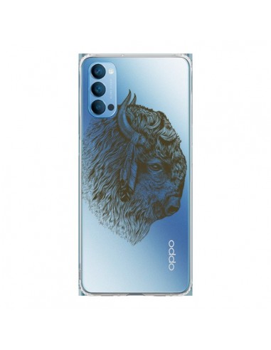 Coque Oppo Reno4 Pro 5G Buffalo Bison Transparente - Rachel Caldwell