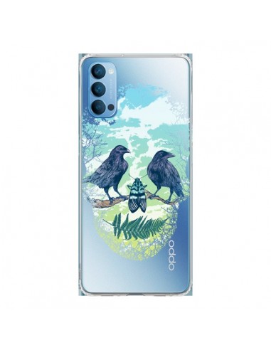 Coque Oppo Reno4 Pro 5G Tête de Mort Nature Transparente - Rachel Caldwell