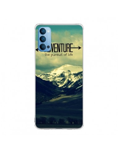 Coque Oppo Reno4 Pro 5G Adventure the pursuit of life Montagnes Ski Paysage - R Delean