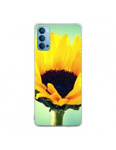 Coque Oppo Reno4 Pro 5G Tournesol Zoom Fleur - R Delean