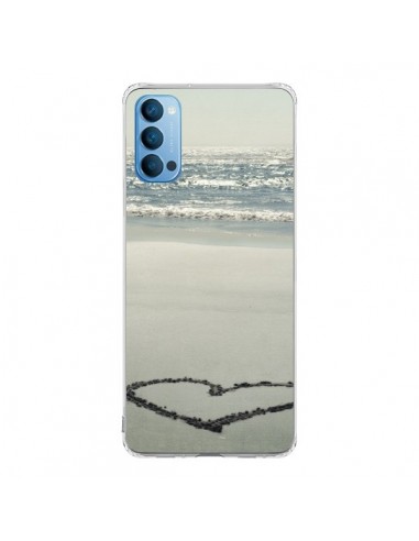 Coque Oppo Reno4 Pro 5G Coeoeur Plage Beach Mer Sea Love Sable Sand - R Delean