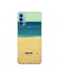 Coque Oppo Reno4 Pro 5G Escape Mer Plage Ocean Sable...