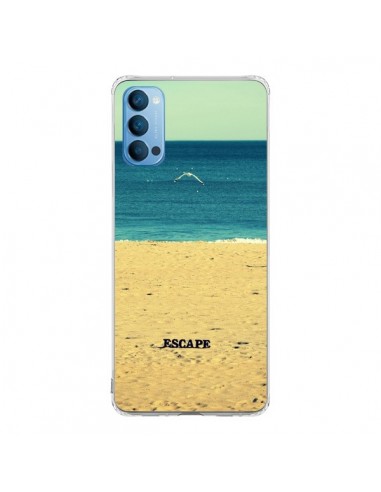 Coque Oppo Reno4 Pro 5G Escape Mer Plage Ocean Sable Paysage - R Delean