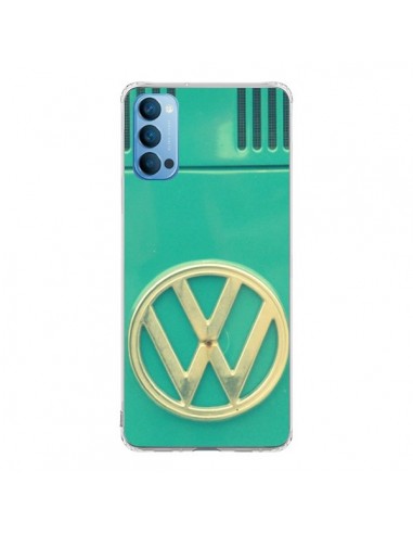 Coque Oppo Reno4 Pro 5G Groovy Van Hippie VW Bleu - R Delean