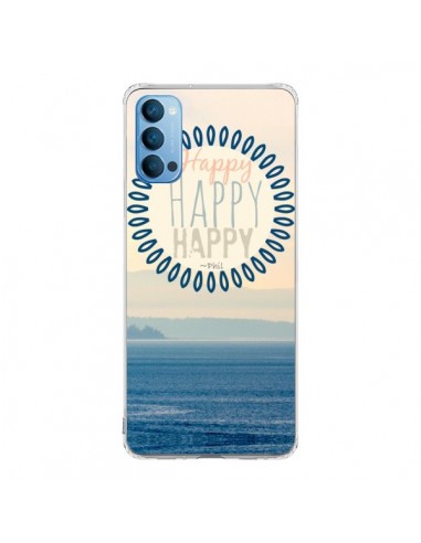 Coque Oppo Reno4 Pro 5G Happy Day Mer Ocean Sable Plage Paysage - R Delean