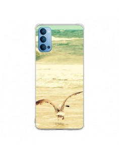 Coque Oppo Reno4 Pro 5G Mouette Mer Ocean Sable Plage...