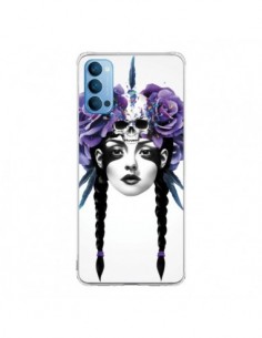 Coque Oppo Reno4 Pro 5G Fille Fleurs Warrior - Ruben Ireland