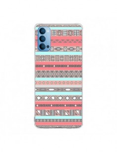 Coque Oppo Reno4 Pro 5G Azteque Aztec Rose Pastel - Rex...