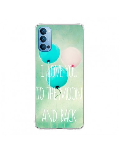 Coque Oppo Reno4 Pro 5G I love you to the moon and back - Sylvia Cook