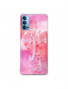 Coque Oppo Reno4 Pro 5G Parapluie Coeur Love Amour -...