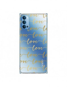 Coque Oppo Reno4 Pro 5G Love Amour Repeating Transparente...