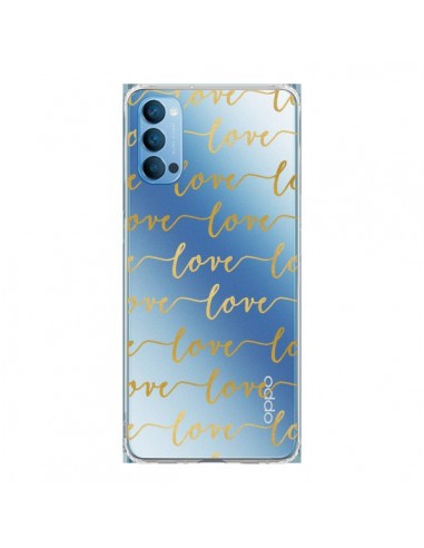 Coque Oppo Reno4 Pro 5G Love Amour Repeating Transparente - Sylvia Cook