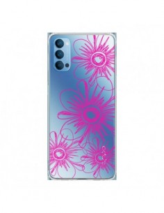 Coque Oppo Reno4 Pro 5G Spring Flower Fleurs Roses...