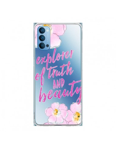 Coque Oppo Reno4 Pro 5G Explorer of Truth and Beauty Transparente - Sylvia Cook