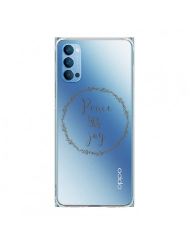 Coque Oppo Reno4 Pro 5G Peace and Joy, Paix et Joie Transparente - Sylvia Cook
