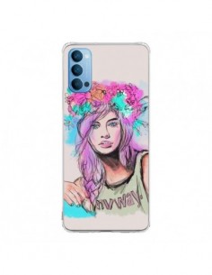 Coque Oppo Reno4 Pro 5G Femme Mannequin Barbara Palvin -...