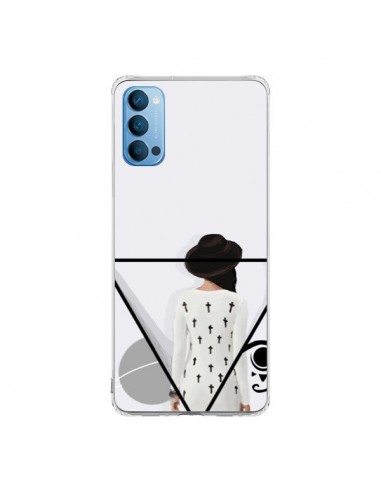 Coque Oppo Reno4 Pro 5G Confusion Femme Oeil Triangle - Sara Eshak