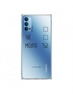 Coque Oppo Reno4 Pro 5G Café, Thé et Mojito Transparente...