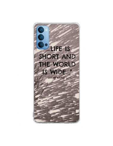 Coque Oppo Reno4 Pro 5G Life is short Foret - Tara Yarte