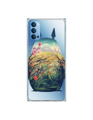 Coque Oppo Reno4 Pro 5G Totoro Manga Comics Transparente - Victor Vercesi