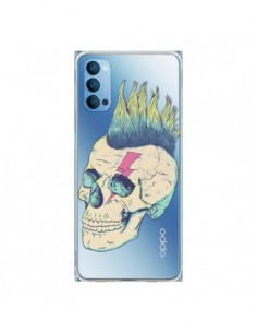 Coque Oppo Reno4 Pro 5G Tête de Mort Crane Punk...