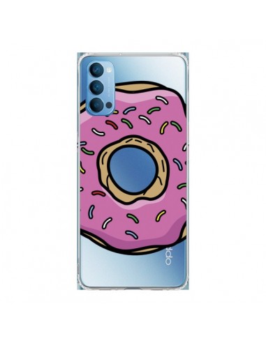 Coque Oppo Reno4 Pro 5G Donuts Rose Transparente - Yohan B.