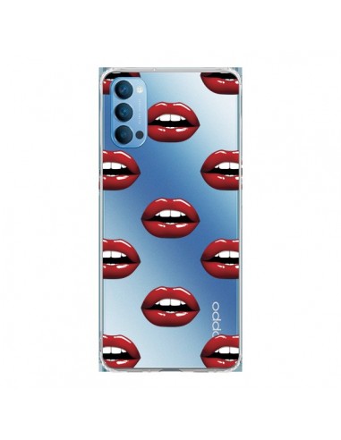 Coque Oppo Reno4 Pro 5G Lèvres Rouges Lips Transparente - Yohan B.