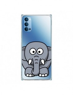 Coque Oppo Reno4 Pro 5G Elephant Animal Transparente -...