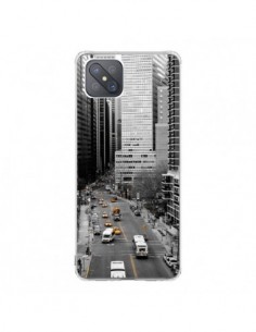 Coque Oppo Reno4 Z 5G New York Noir et Blanc - Anaëlle...