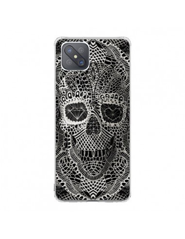 Coque Oppo Reno4 Z 5G Skull Lace Tête de Mort - Ali Gulec