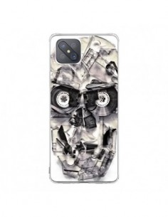 Coque Oppo Reno4 Z 5G Tape Skull K7 Tête de Mort - Ali Gulec