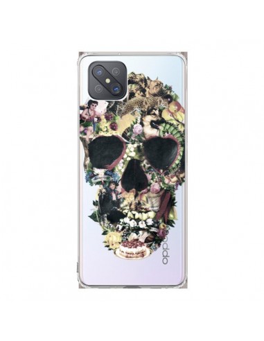 Coque Oppo Reno4 Z 5G Skull Vintage Tête de Mort Transparente - Ali Gulec