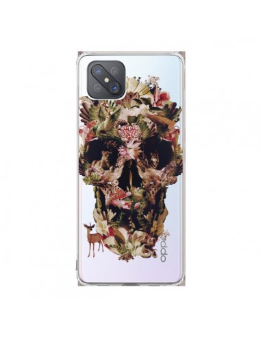 Coque Oppo Reno4 Z 5G Jungle Skull Tête de Mort Transparente - Ali Gulec