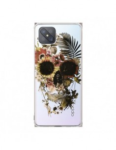 Coque Oppo Reno4 Z 5G Garden Skull Tête de Mort...