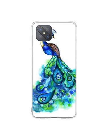 Coque Oppo Reno4 Z 5G Paon Multicolore - Annya Kai