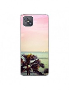 Coque Oppo Reno4 Z 5G Sunset Palmier Palmtree - Asano...