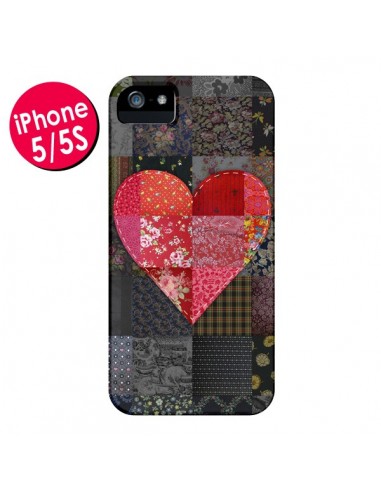 Coque Coeur Heart Patch pour iPhone 5 et 5S - Rachel Caldwell
