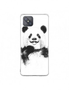 Coque Oppo Reno4 Z 5G Funny Panda Moustache Movember -...